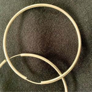 Big Sterling Silver Hoops